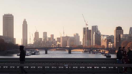 human cityscape during daytime person