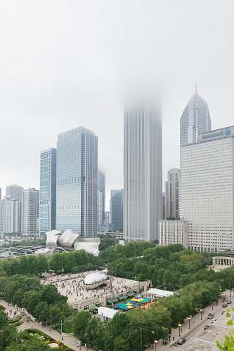 town grey concrete building during daytime building
