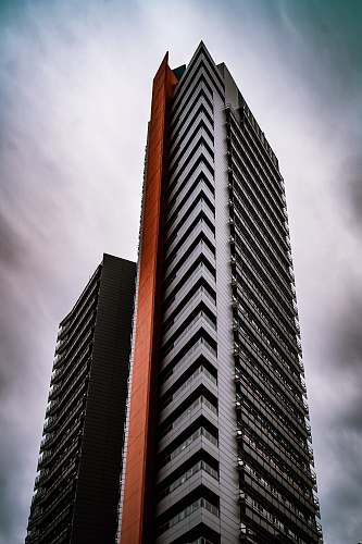 building low-angle photo of grey high-rise building office building