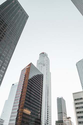 building low angle view of high-rise buildings office building