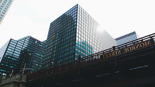 building Monroe Street during daytime office building