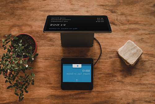 wood computer monitor phone