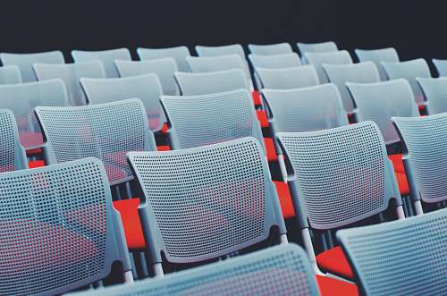 chair white chair lot loudspeaker