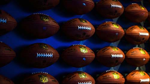 sports photo of assorted NFL football collection sport