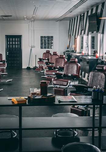 business brown leather barber chairs in room chairs