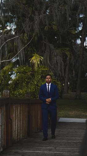 people man in blue formal suit suit