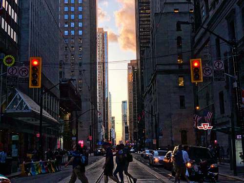 person photography of people walking near street during daytime pedestrian