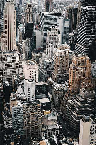 nature aerial photo of high rise buildings outdoors