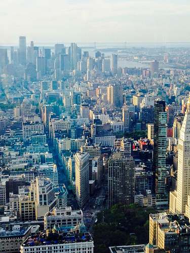 nature high-angle photography of buildings at daytime outdoors