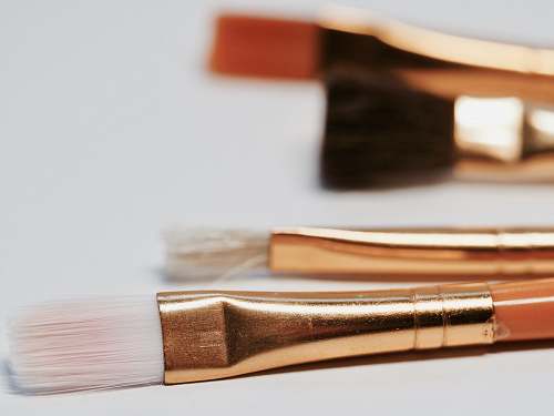beauty closeup photo makeup brush brush