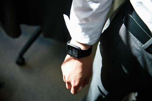 guy Apple Watch on person's wrist male