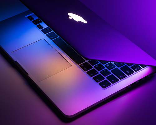 belarus slightly opened silver MacBook macbook