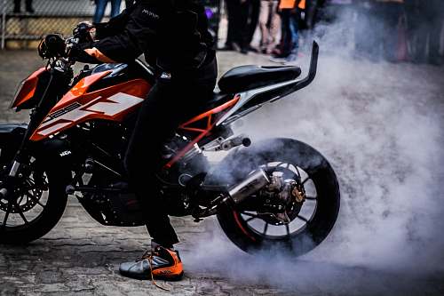 transportation man on sports bike vehicle