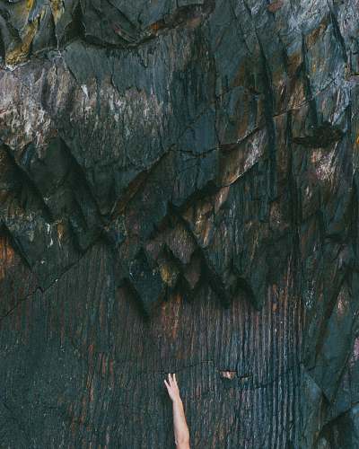 outdoors gray stone painting