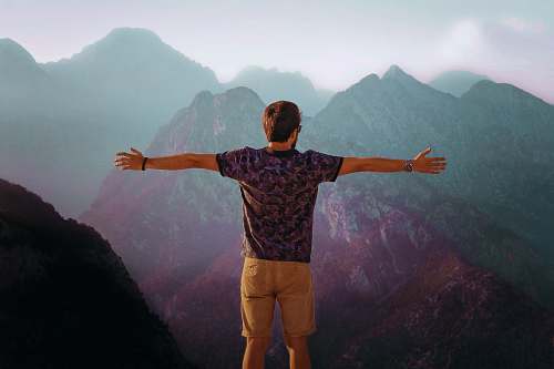outdoors men's black and brown floral t-shirt apparel
