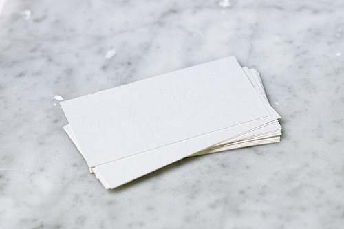 blank white printer paper mock