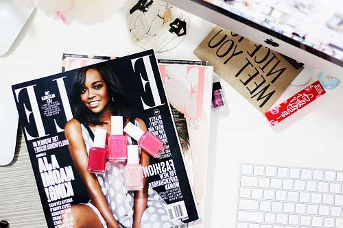 human Aja Naomi King! magazine near silver iMac people