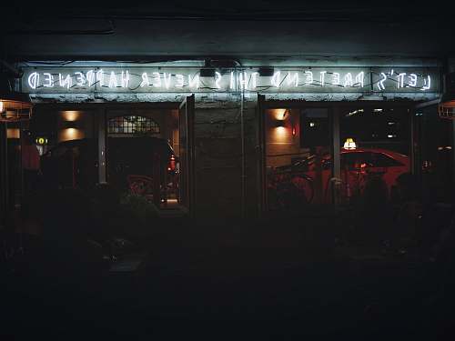 neon focus photo of Let's Pretend This Never Happened neon light signage toronto