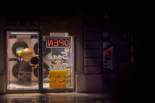 lego Soap n Suds laundry shop signed open laundry