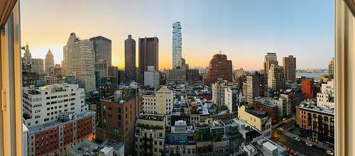 city aerial photo of city buildings during daytime urban
