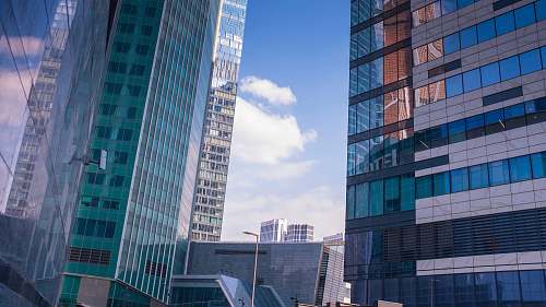building architectural photo of city buildings high rise