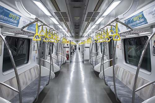 subway train car interior transportation
