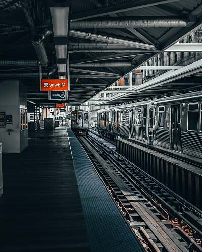 vehicle train on train station transportation