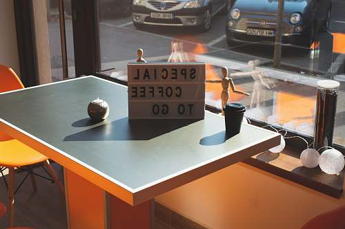 automobile gray wooden board on table car