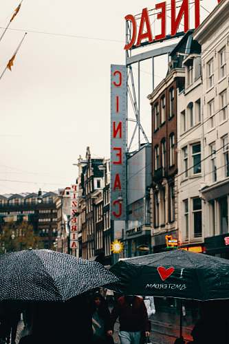 canopy Cineac signage beside grey concrete building amsterdam