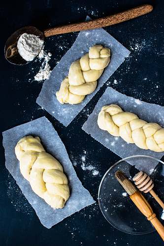food several breads bun