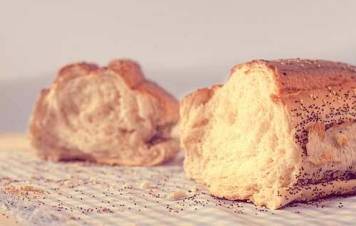 food sliced brown breads loaf