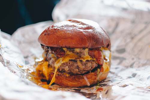 food burger with cheese on white paper birmingham