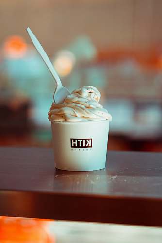 creme soft ice cream in Kith cup dessert