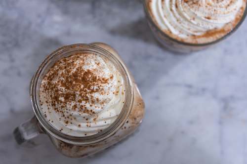 creme whip cream with coffee cream