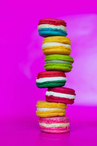 sweets assorted-color macarons confectionery