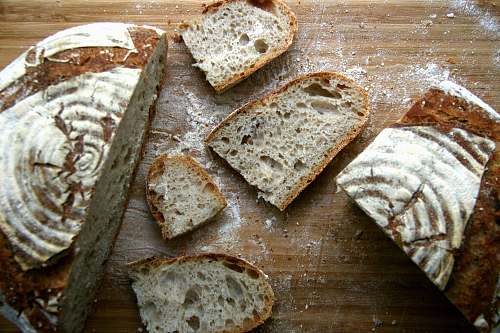 bread assorted-size sliced bread on table bread loaf