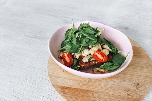 salad assorted vegetables on white ceramic bowl bowl