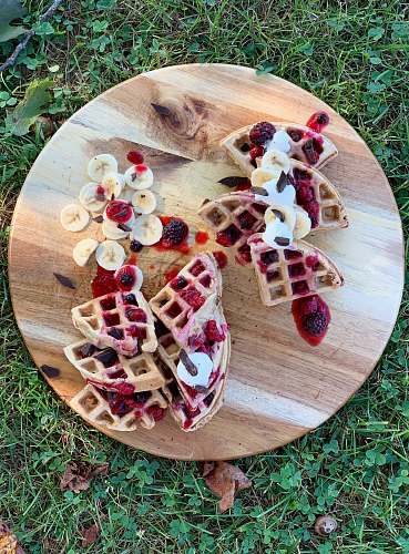 waffle baked pie lot meal