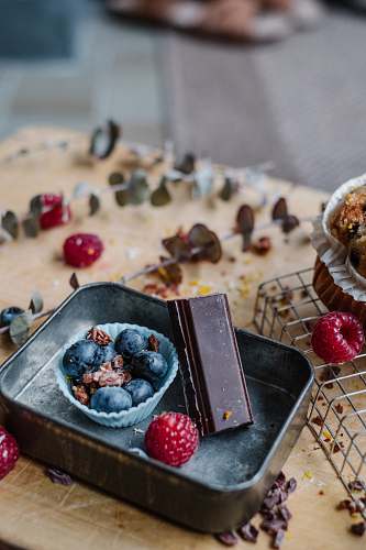 plant blueberries in bowl raspberry