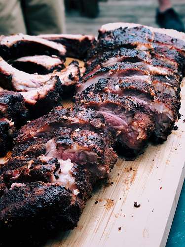 bbq board of grilled meats ribs