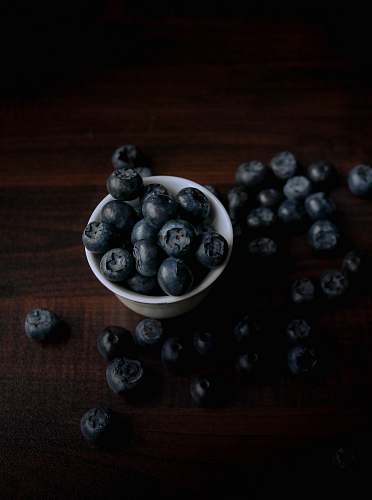 plant bowl of blue berries blueberry