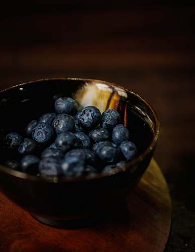 fruit bowl of blueberries blueberry