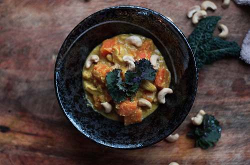 dish bowl of cooked food bowl