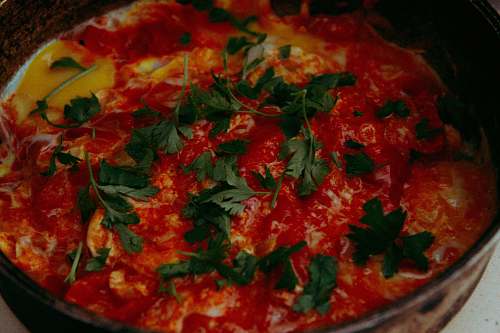 pizza bowl of cooked food seasoning