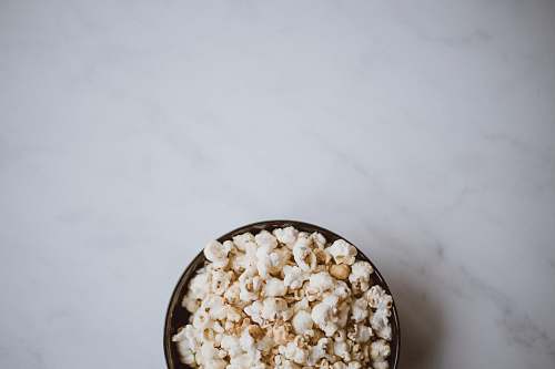 popcorn bowl of popcorn snack
