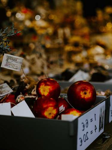 fruit box of apples plant