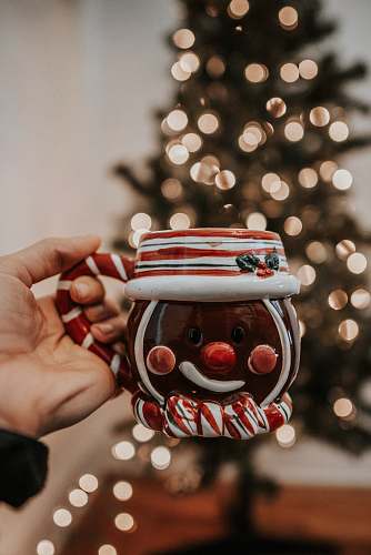 confectionery brown and white ginger bread ceramic mug sweets