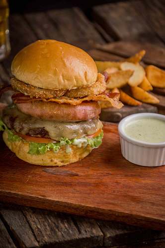 burger bun with meat brown