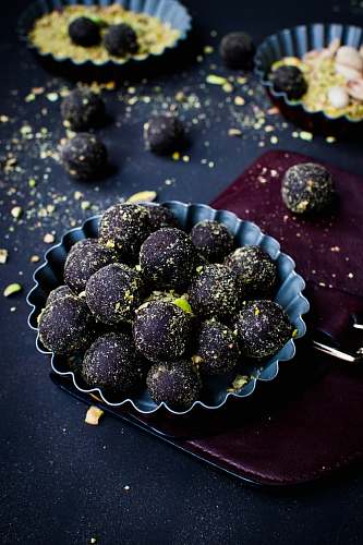 produce bunch of truffles in muffin liner flora