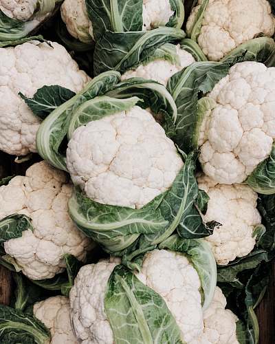 vegetable cauliflower lot cauliflower